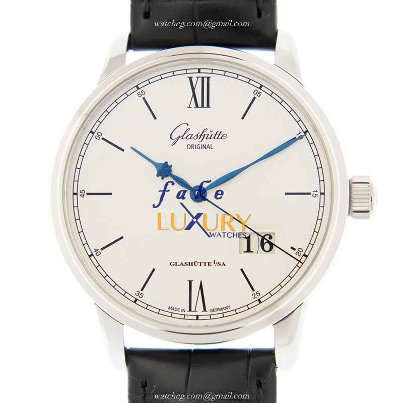 Glashutte 1-36-03-01-02-30 Senator Panorama Date - Replica Watch - Automatic - White Dial - Steel - Luxury Replica Watch