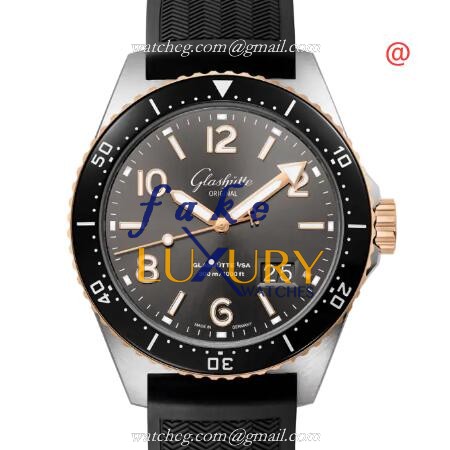 Glashutte 1-36-13-04-91-33 Replica Watch, Gray Dial, Rose Gold & Steel Case, Automatic - Luxury Replica Watch