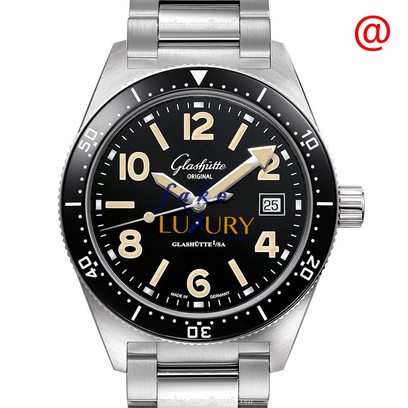 Glashutte 1-39-11-06-80-70 SPEZIALIST Automatic Stainless Steel Black Dial Replica Watch - Luxury Replica Watch