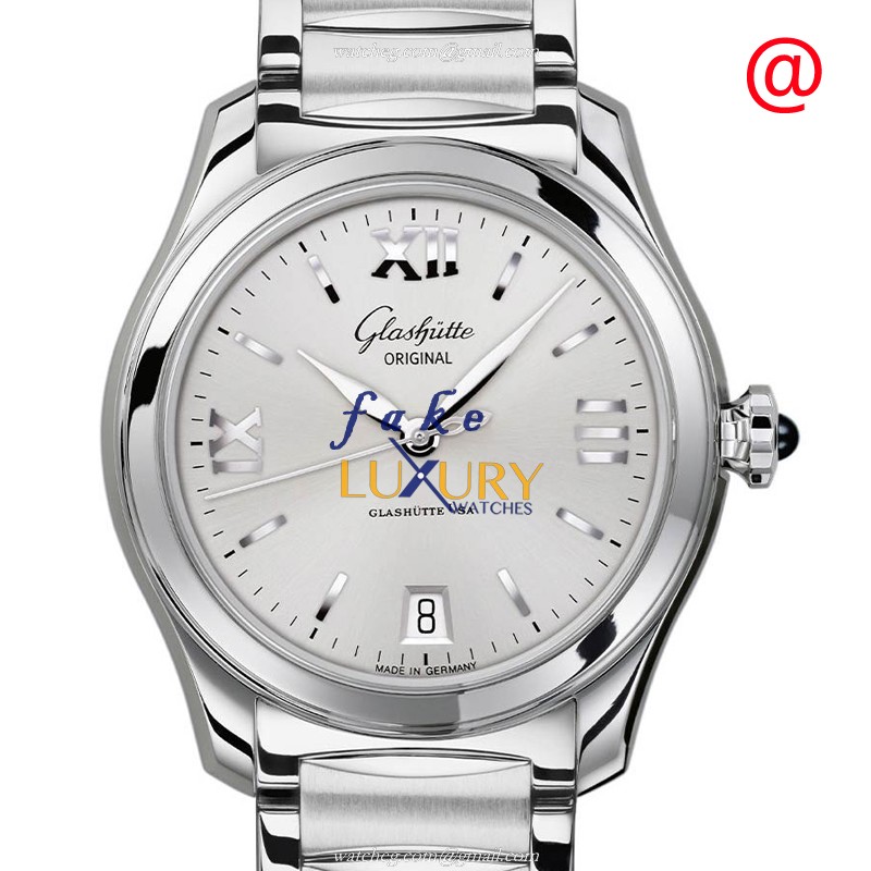 Glashutte 1-39-22-02-02-34 Ladies Replica Watch, Silver Dial, Steel Case, Automatic Movement - Luxury Replica Watch