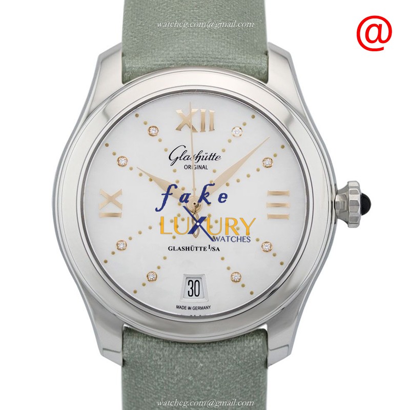 Glashutte 1-39-22-12-02-44 Ladies Automatic White Dial Stainless Steel Replica Watch - Luxury Replica Watch