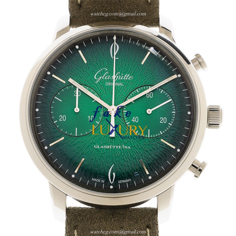 Glashutte 1-39-34-05-22-04 Retro Collection - Replica Watch - Automatic - Steel Case - Dark Green - Luxury Replica Watch