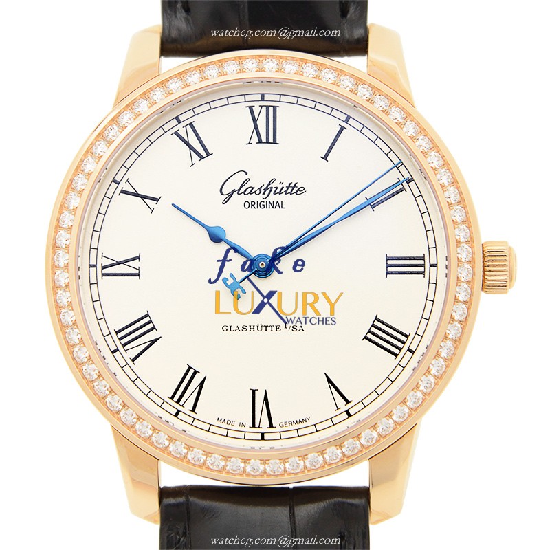Glashutte Senator Manual Winding 1-39-59-01-15-04 | 18kt Rose Gold | Automatic | Steel | Replica - Luxury Replica Watch