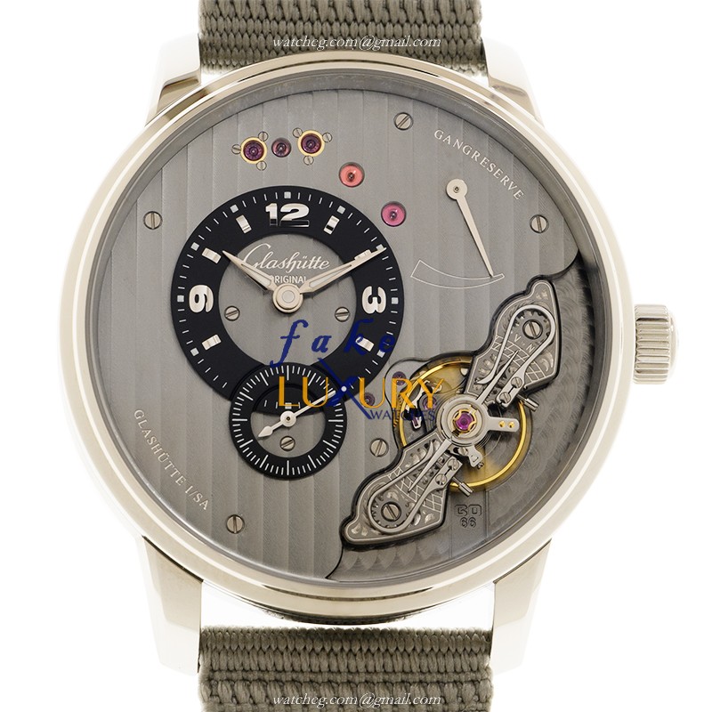 Glashutte 1-66-06-04-22-36 Replica Watch, Manual Wind, Gray Dial, Steel Case, Nylon Strap - Luxury Replica Watch