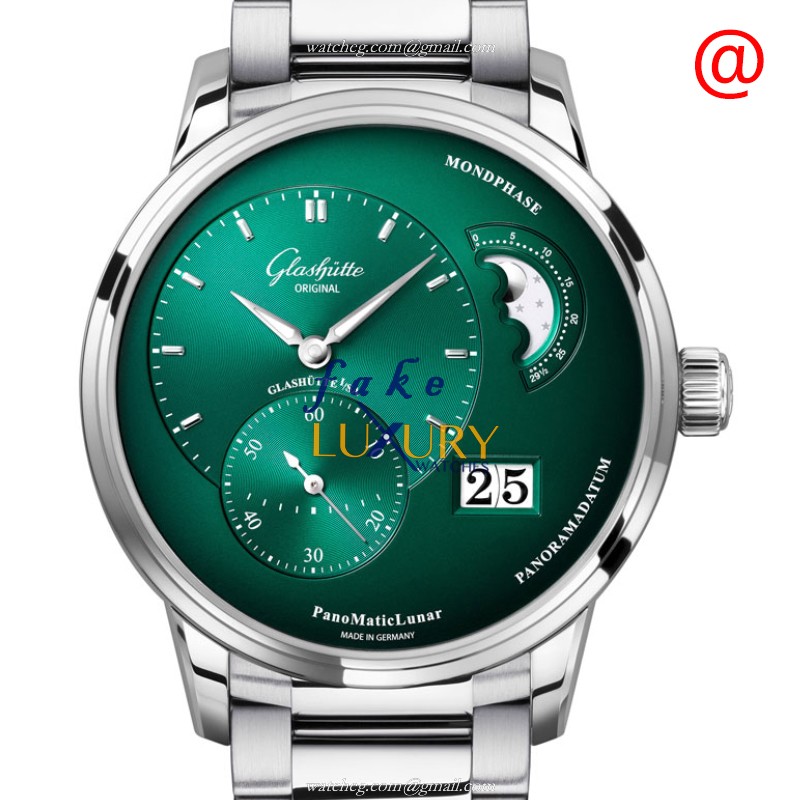 Glashutte 1-90-02-13-32-70 | PANO Green Dial | Automatic | Steel | Replica Watch - Luxury Replica Watch