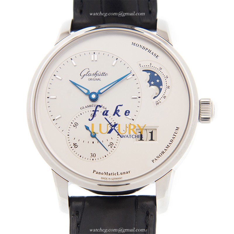 Glashutte 1-90-02-42-32-01 PANO Replica Watch, Automatic Movement, White Dial, Steel Case - Luxury Replica Watch