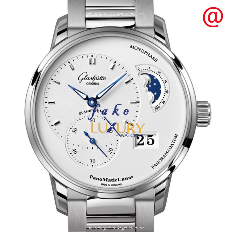 Glashutte 1-90-02-42-32-71 PANO Automatic Silver Dial Steel Replica Watch - Luxury Replica Watch