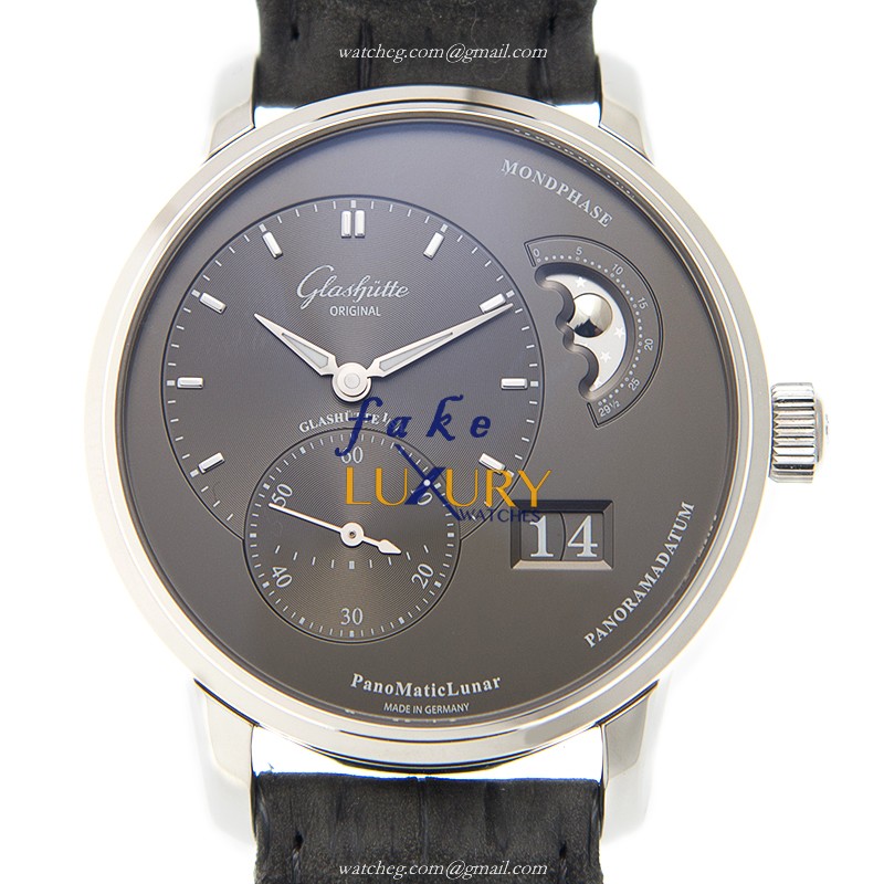 Glashutte 1-90-02-43-32-05 Pano Replica Watch, Automatic Movement, Gray Dial, Steel Case - Luxury Replica Watch