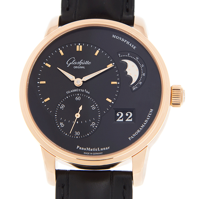 Glashutte 1-90-02-49-35-30 Replica Watch, Automatic, Black Dial, 18kt Rose Gold, 40mm - Luxury Replica Watch