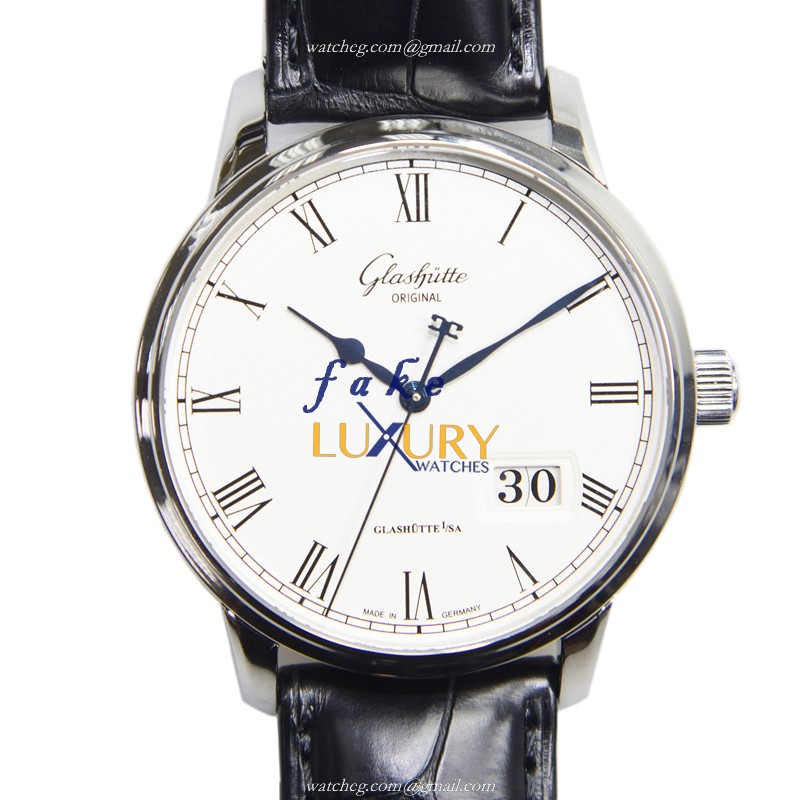 Glashutte Senator Panorama Date 100-03-32-42-04 Automatic Silver Dial - Replica Watch - Luxury Replica Watch