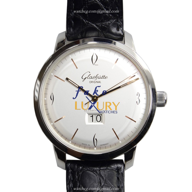 Glashutte Senator Panorama Date Replica Watch 2-39-47-01-02-04 Automatic Silver Dial Stainless Steel - Luxury Replica Watch
