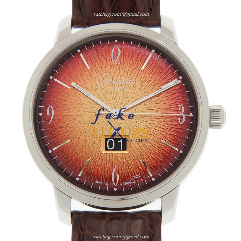 Glashutte Senator Sixties 2-39-47-09-02-04 Automatic Red Dial Stainless Steel Replica Watch - Luxury Replica Watch