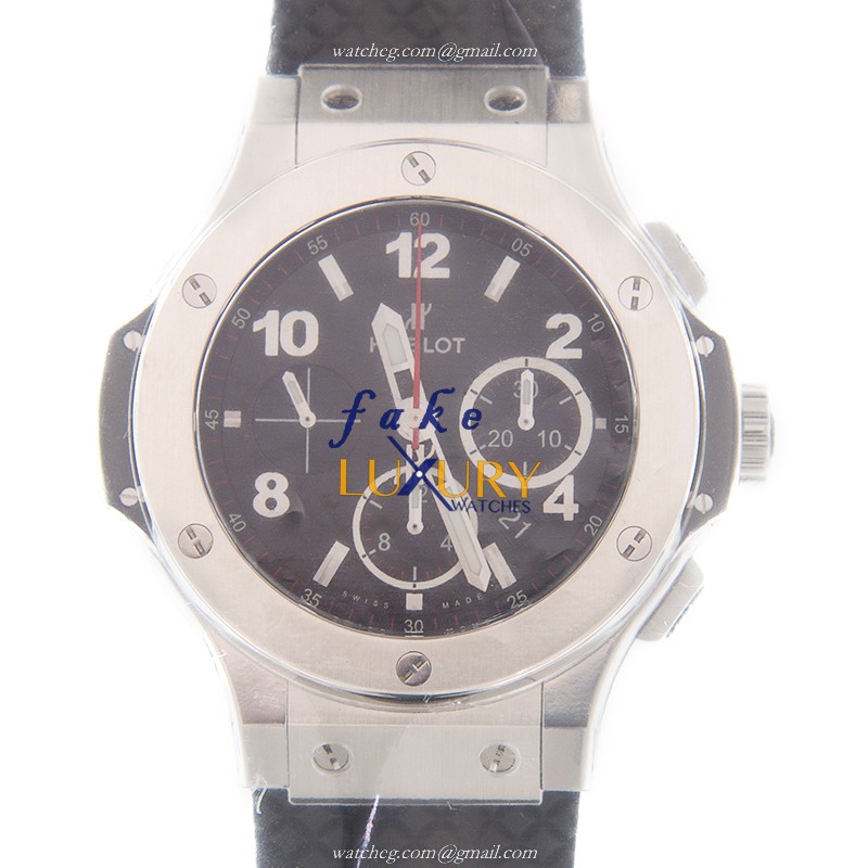 Hublot 301.SX.130.RX BIG BANG Automatic Steel Replica Watch - Swiss Movement, Black Dial, Rubber - Luxury Replica Watch