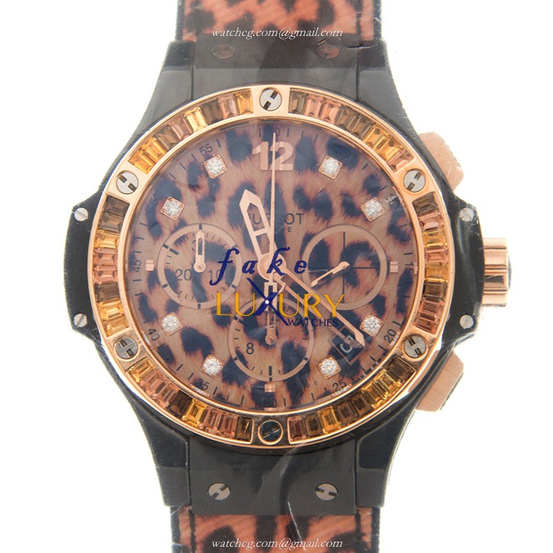 Hublot 341.CP.7610.NR.1976 BIG BANG Automatic 18kt Rose Gold Replica Watch - Swiss Movement - Brown - Luxury Replica Watch