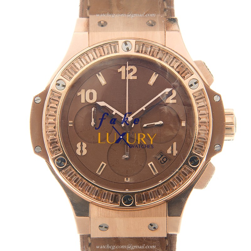 Hublot 341.PA.5390.LR.1918 Replica Watch, Automatic, 18kt Rose Gold Case, Brown Dial & Brown - Luxury Replica Watch