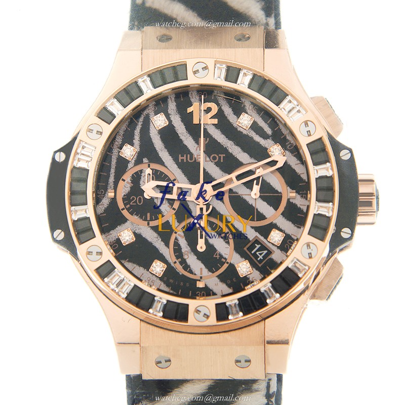 Hublot 341.PX.7518.VR.1975 BIG BANG Automatic 18kt Rose Gold - Black Dial - 41mm Case - Replica - Luxury Replica Watch