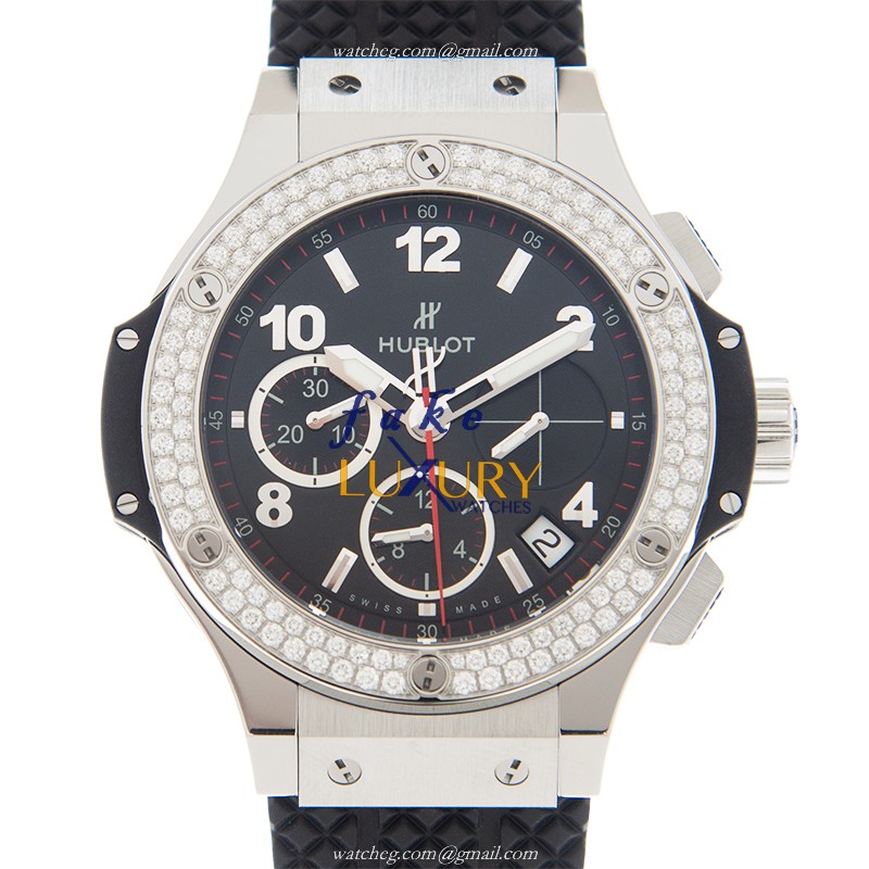 Hublot Big Bang 341.SX.130.RX.114 Automatic Stainless Steel Diamonds Black Dial Replica Watch - Luxury Replica Watch