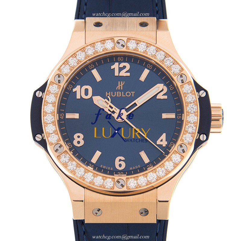 Hublot Big Bang 361.PX.7180.LR.1204 - Replica Watch - Blue Dial - Quartz - Alligator Strap - Luxury Replica Watch