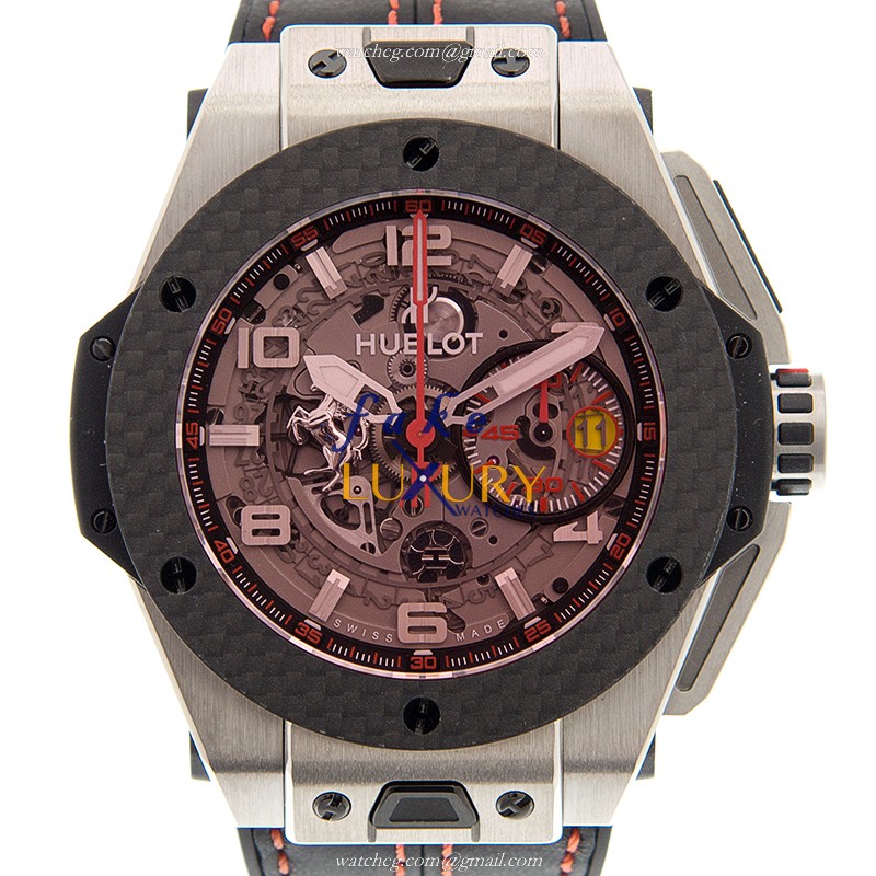 Hublot 401.NQ.0123.VR BIG BANG Automatic Titanium Watch, Model 15202ST.OO.1240ST.01, Red Dial - Luxury Replica Watch