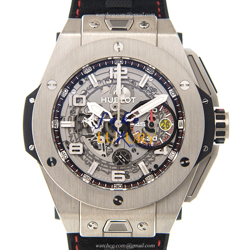 Hublot 401.NX.0123.VR BIG BANG Auto Titanium Case Silver Dial Replica Watch - Luxury Replica Watch