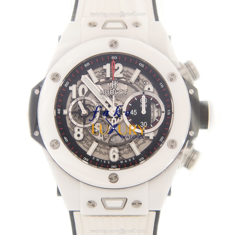 Hublot 411.HX.1170.RX Replica Watch with Automatic Movement & Silver Dial - Ceramic Case - Luxury Replica Watch