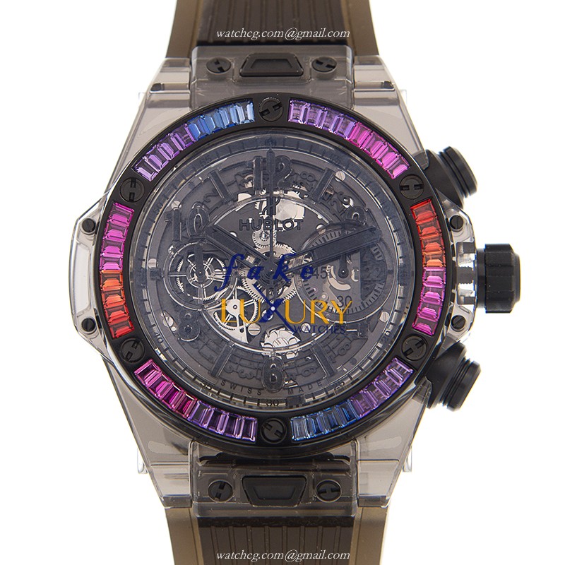 Hublot 411.JB.4901.RT.4098 BIG BANG Automatic Sapphire Replica Watch, Automatic Movement, Black - Luxury Replica Watch