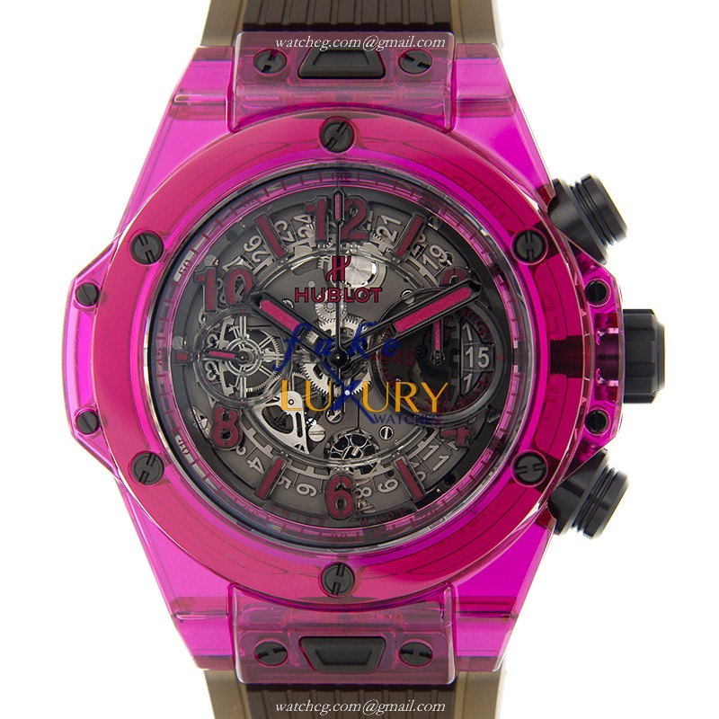 -411.JR.4901.RT - Hublot BIG BANG Automatic Red Sapphire Crystal Replica Watch - Black Dial & - Luxury Replica Watch