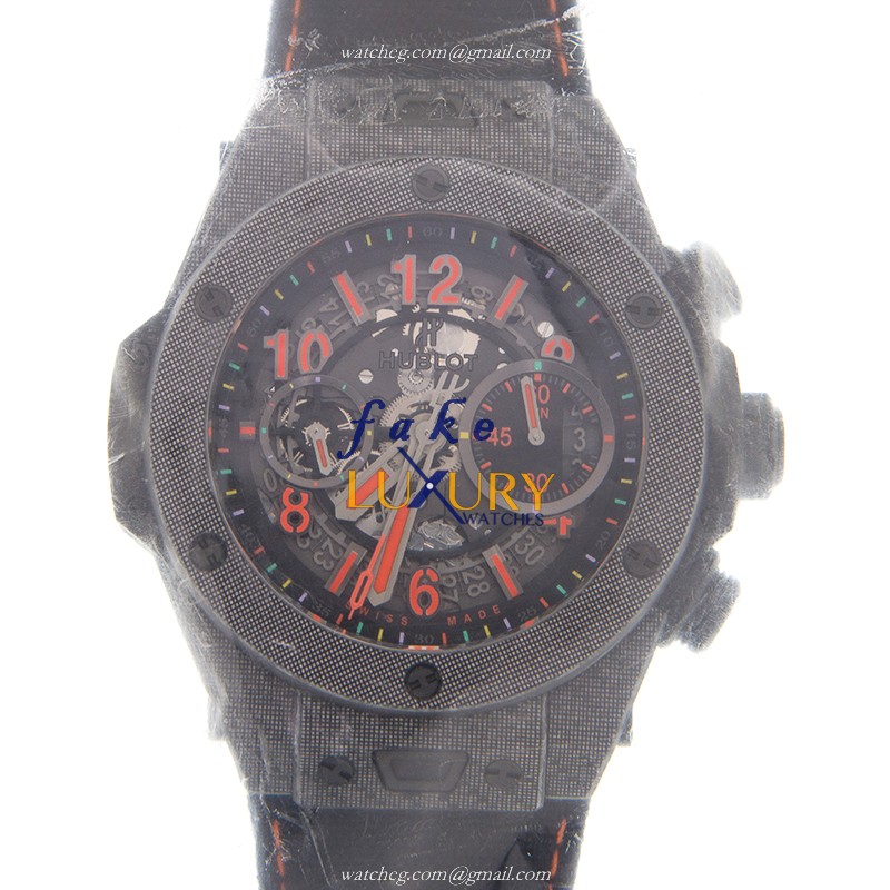 Hublot Big Bang 411.YT.1199.NR.BBE18 Automatic Carbon Fiber Black Dial Replica Watch - Luxury Replica Watch