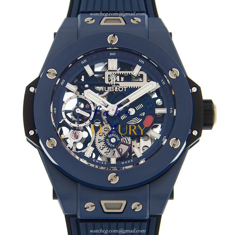 Hublot 414.EX.5123.RX Big Bang Manual Wind Ceramic Replica Watch - Swiss Movement, Blue Dial - Luxury Replica Watch