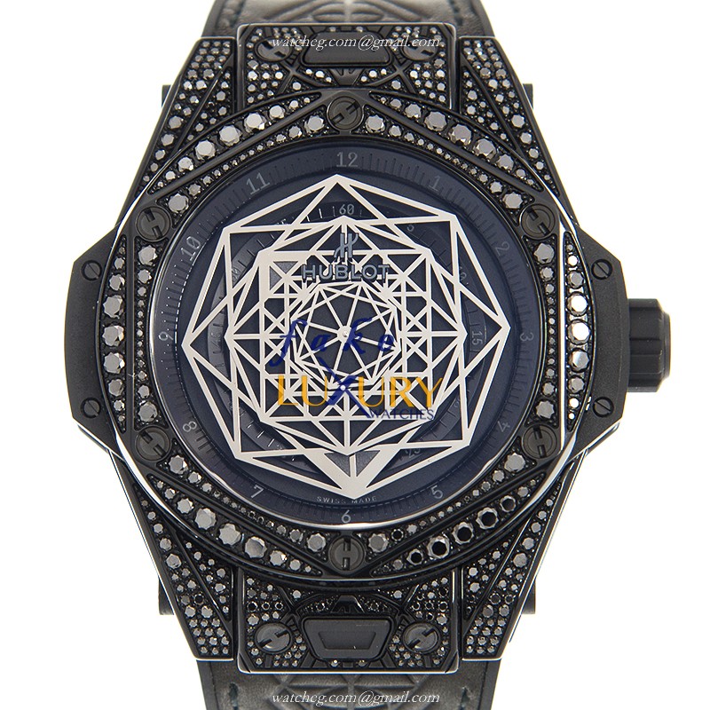 Hublot 415.CX.1114.VR.1700.MXM17 Luxury Automatic Stainless Steel Replica Watch with Black Dial & - Luxury Replica Watch