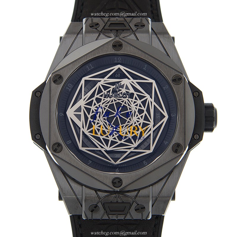Hublot 415.CX.1114.VR.MXM17 - Replica Watch - Automatic - Ceramic Case - Black Dial & Rubber Strap - Luxury Replica Watch