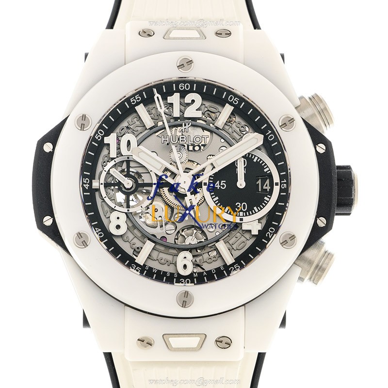 Hublot Big Bang 441.HX.1171.RX Automatic Ceramic Silver Dial White Rubber Replica Watch - Luxury Replica Watch