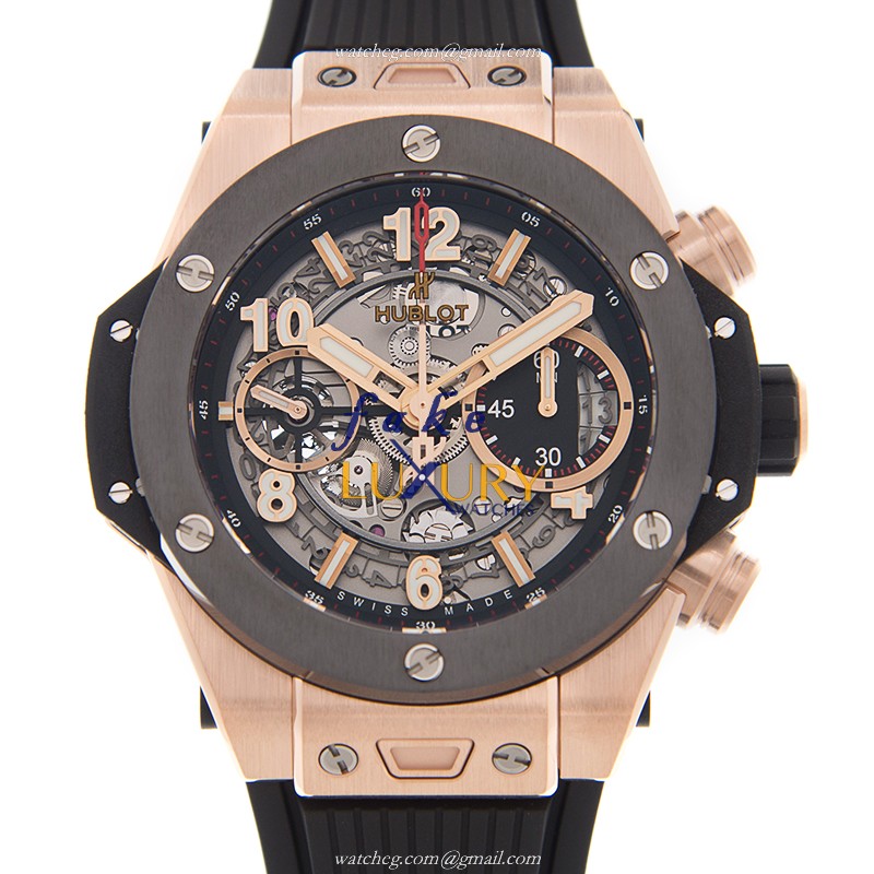 Hublot 441.OM.1180.RX BIG BANG Auto 18kt Rose Gold Ceramic | 42mm | Swiss Clone Watch | Replica - Luxury Replica Watch