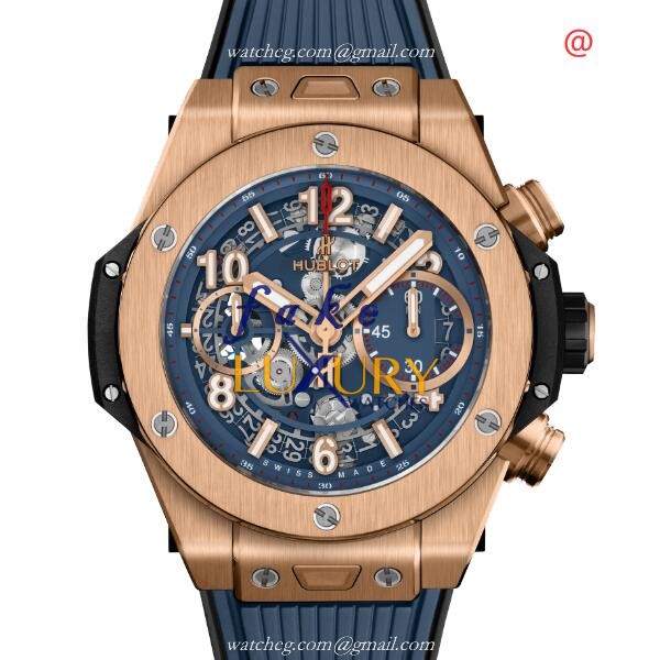 Hublot 441.OX.5189.RX - Replica BIG BANG - Automatic - 42mm Rose Gold - Sapphire Crystal - Blue - Luxury Replica Watch