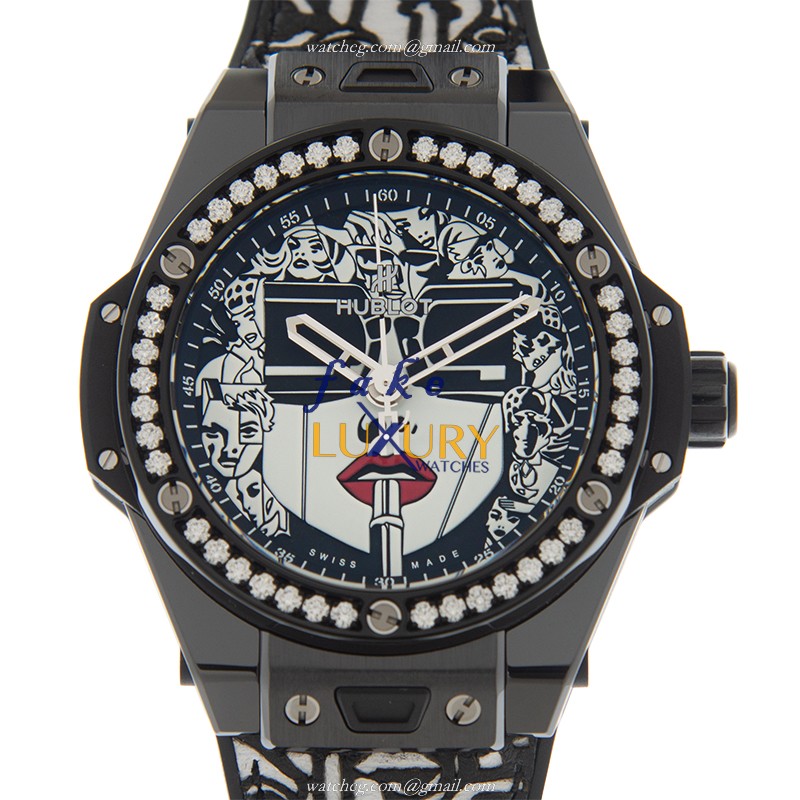 Hublot 465.CX.1120.VR.1204.LIP20LTD 100 Automatic Ceramic & Diamond Replica Watch | BIG BANG Series - Luxury Replica Watch