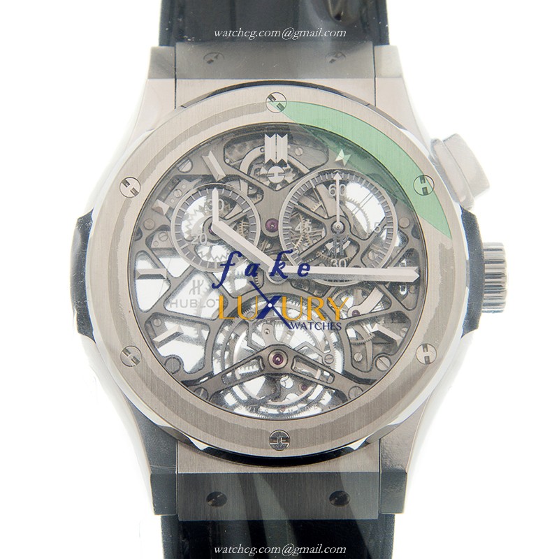 Hublot Classic Fusion 506.NX.0170.LR Manual Wind Titanium Replica Watch - Gray Dial, Black - Luxury Replica Watch