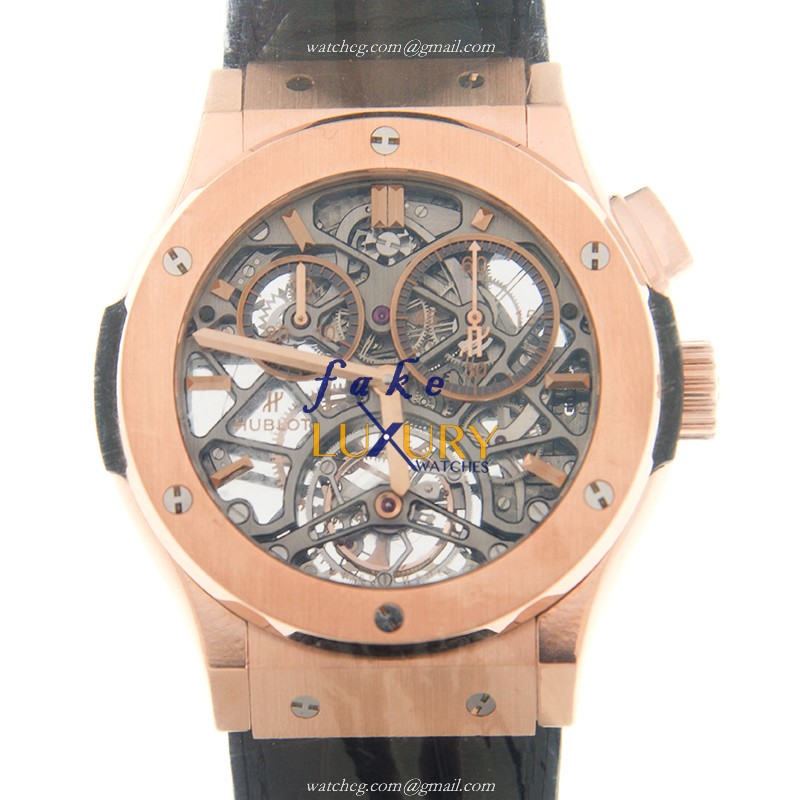 Hublot 506.OX.0180.LR Manual Wind 18kt Rose Gold Ceramic Bezel Replica Watch - Luxury Replica Watch