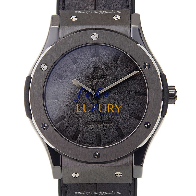 Hublot 511.CM.0500.VR.BER16 Automatic Ceramics Black Dial Black Rubber Strap Replica Watch - Luxury Replica Watch