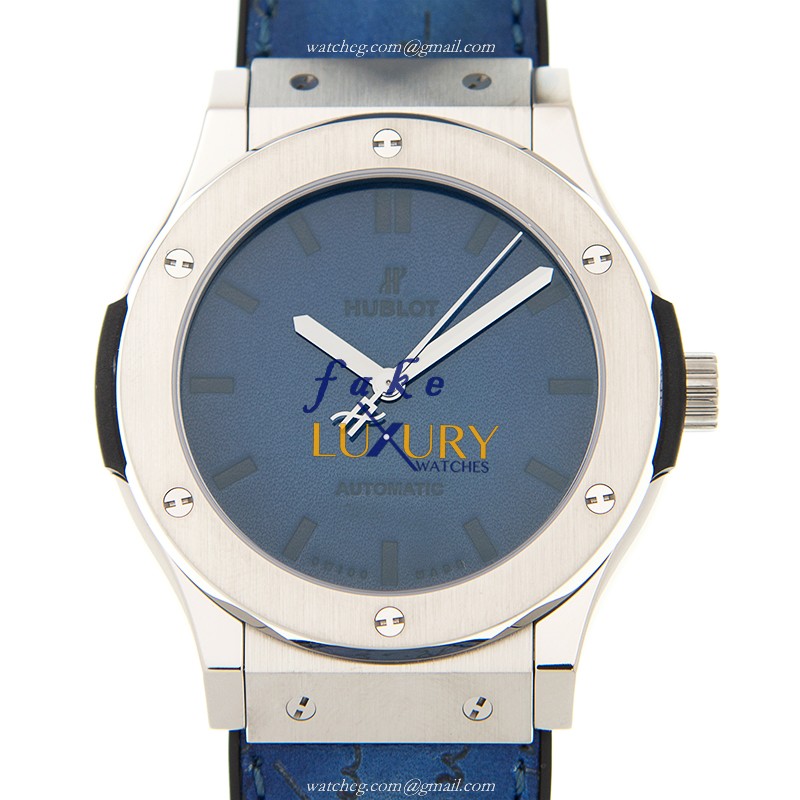 Hublot 511.NX.050B.VR.BER16 Classic Fusion Automatic Stainless Steel Replica Watch - Blue Dial - Luxury Replica Watch