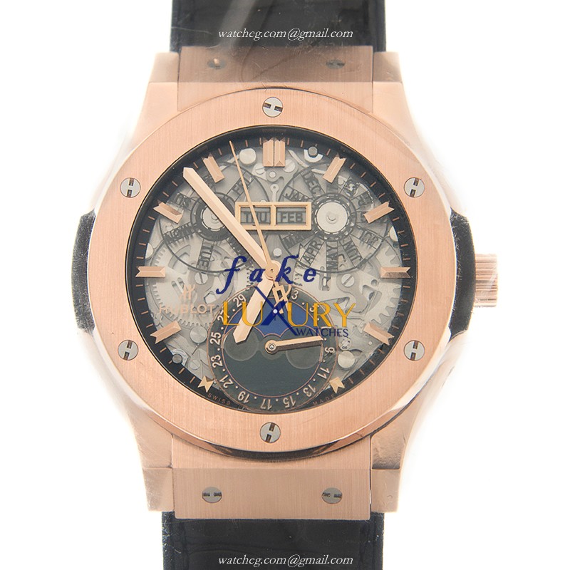 Hublot 517.OX.0180.LR Classic Fusion Auto 18kt Rose Gold Replica Watch - Luxury Replica Watch