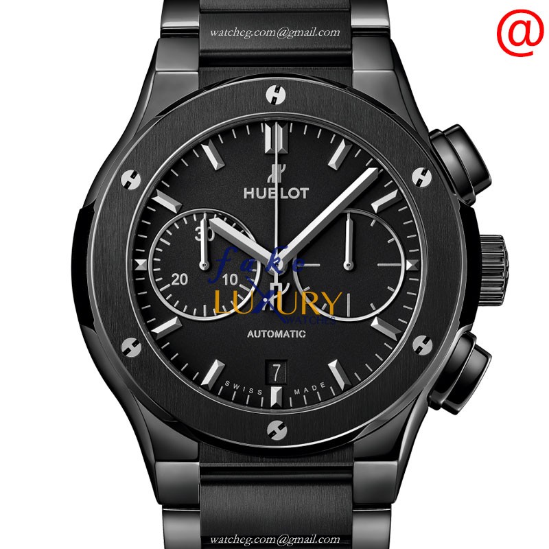 Hublot Classic Fusion 521.CM.1770.CM Automatic Ceramic Replica Watch, Black Dial - Luxury Replica Watch