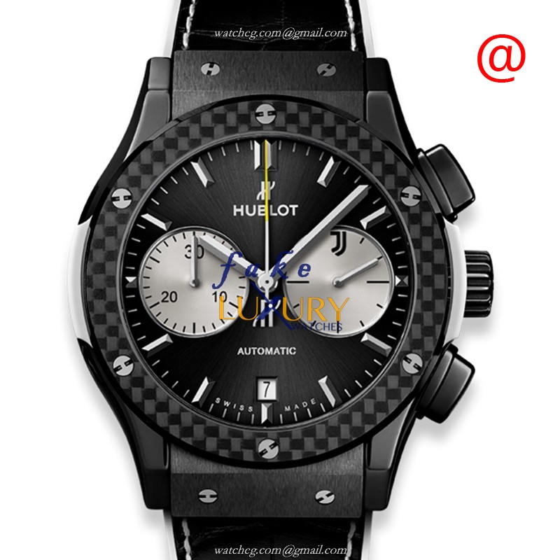 -521.CQ.1420.LR.JUV18 - Hublot Classic Fusion Automatic Titanium Replica Watch - Black & White - Luxury Replica Watch