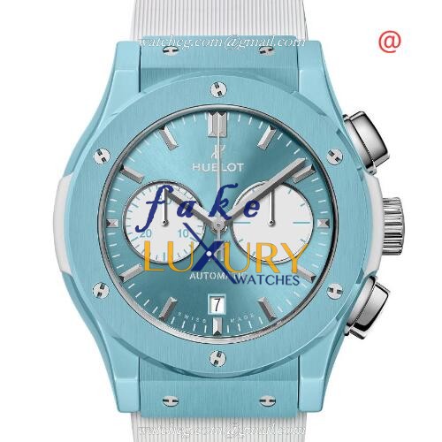 Hublot 521.EX.8920.RW.CAP19 LTD 30 PCS Classic Fusion Automatic Ceramic - 45mm Case - Light Blue - Luxury Replica Watch