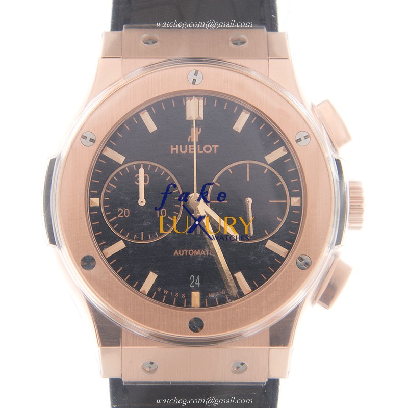 Hublot Classic Fusion Replica Watch 521.OX.1181.LR, 18kt Rose Gold Case, Black Dial, Automatic - Luxury Replica Watch