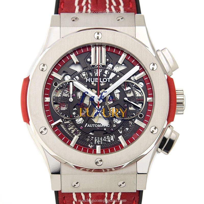 Hublot 525.NX.0139.VR.WCC15 Classic Fusion Automatic Titanium Red Cowhide Strap Replica Watch - Luxury Replica Watch
