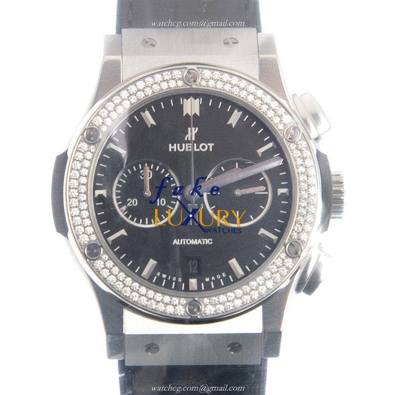 -541.NX.1171.LR.1104 - Hublot Classic Fusion Automatic Titanium & Diamond Replica Watch - Luxury Replica Watch