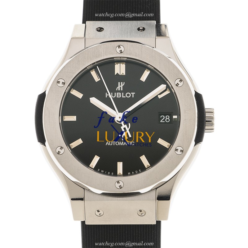 Hublot Classic Fusion 565.NX.1470.RX Replica Watch, Automatic Movement, Black Dial, Titanium Case - Luxury Replica Watch