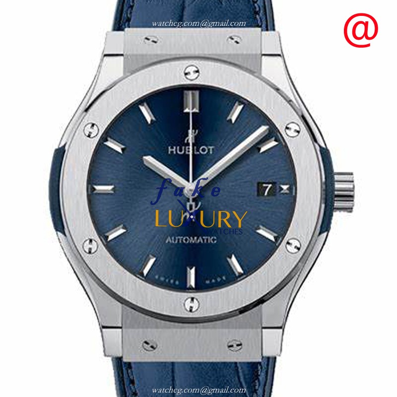 Hublot 565.NX.7170.RX CLASSIC FUSION - Automatic Titanium Case - Replica Watch - 45mm Blue Dial - Luxury Replica Watch