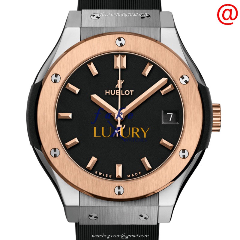 Hublot 581.NO.1181.RX Quartz 18kt Rose Gold Titanium Case Replica Watch - Luxury Replica Watch