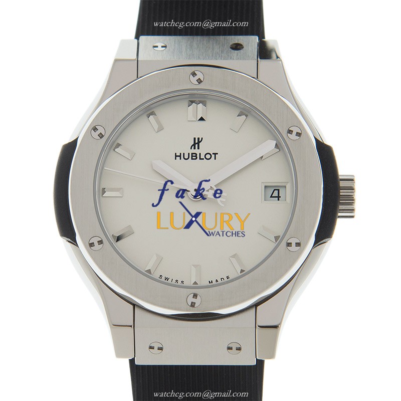 - HUB581NX2611RX - Hublot Classic Fusion Quartz Titanium Replica Watch - 33mm Titanium Case - Luxury Replica Watch